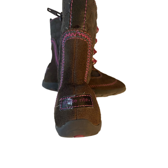 Stride Rite Tamara Girl’s Suede Boots Size US 7/EURO 23.5 - Picture 2 of 6